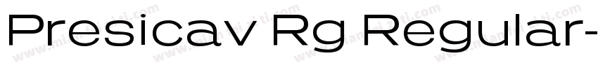 Presicav Rg Regular字体转换